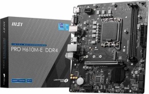 MSI マザーボード 初心者向け PRO H610M-E DDR4 第14/13/12世代Intel(LGA1700)対応1xPCI-e 4.0 x16 Micro-ATX [Intel H610 搭載] MB6174