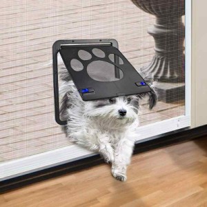 PETLESO ペットドア 網戸用 犬猫出入り口 犬の網戸 猫ドア 24cm×29cm (24cm*29cm（内側）)