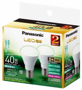 パナソニック ミニクリプトン型 LED電球 E17口金 電球40形相当 昼白色相当(3.9W) 広配光タイプ 2個セット LDA4NGE17K40ESW22T