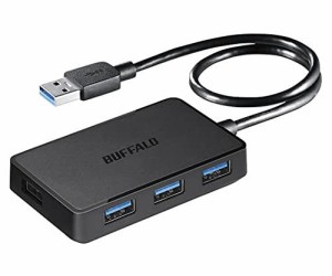 バッファロー BUFFALO USB3.0 バスパワー 4ポート ハブ マグネット付き ブラック BSH4U300U3BK