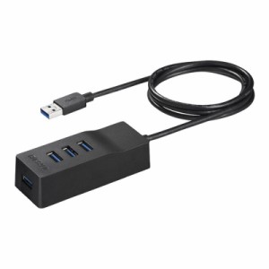 バッファロー BUFFALO USB3.0 セルフパワー 4ポートハブ ブラック 外付けHDDに最適 上挿しモデル マグネット付き BSH4A315U3BK 【/Mac 対