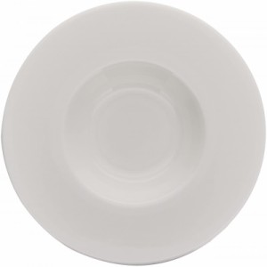 NARUMI(ナルミ) スープ皿 ホワイトコレクション 21cm パスタ皿 リムプレート ホワイト おしゃれ シンプル 電子レンジ温め・食洗機対応 日