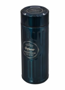 QAHWA(カフア) 珈琲専用ボトル 420ml ブルー 直飲み 真空断熱2層構造 内面テフロン加工 コーヒーの味と香りを愉しむ カフアコーヒーボト