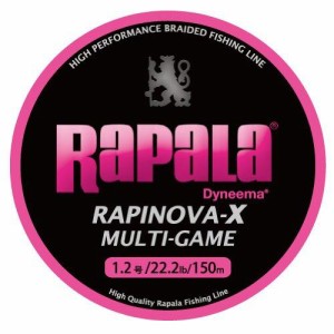 Rapala(ラパラ) PEライン ラピノヴァX マルチゲーム 150m 4本編み RLX150M (ピンク, 1.2号)