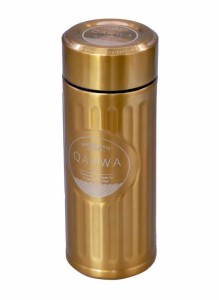 QAHWA(カフア) 珈琲専用ボトル 420ml ゴールド 直飲み 真空断熱2層構造 内面テフロン加工 コーヒーの味と香りを愉しむ カフアコーヒーボ