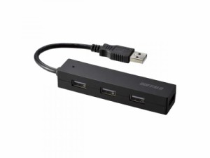 バッファロー BUFFALO USB ハブ USB2.0 バスパワー 4ポート ブラック BSH4U055U2BK【//Mac対応】