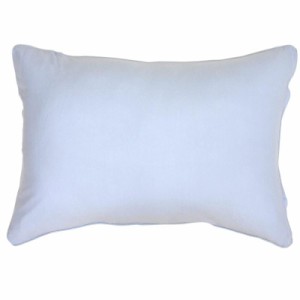 メリーナイト 枕カバー 無地カラー サックスブルー 約35×50cm ファスナー式 まくらが入れやすい 綿100% ニット素材 ピタッと装着 洗える