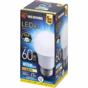 オーヤマ LED電球 口金直径26mm 広配光 (60W, 1)単品, 2)昼白色)