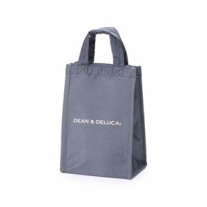 DEAN&DELUCA クーラー グレーS 保冷 小型 ファスナー付き お弁当 ランチ 26×17.5ｘ13cm