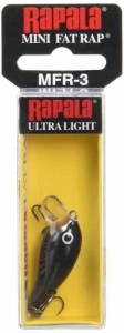 Rapala(ラパラ) クランクベイト ミニファットラップ 3cm 4g カーボン CBN MFR3-CBN ルアー