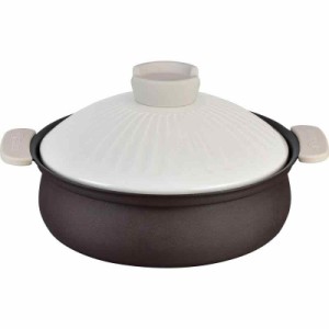和平フレイズ 卓上鍋 24cm 軽い 土鍋風 洗いやすい ふっ素樹脂加工 IH・対応 いい和 RB-2092