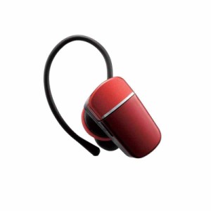 エレコム Bluetooth ブルートゥース ヘッドセット 通話・音楽、動画の音声が聴ける コンパクト 方耳 レッド LBT-HS40MMPRD