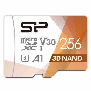 SP Silicon Power シリコンパワー microSD カード 256GB 【 動作確認済】4K対応 class10 UHS-1 U3 最大読込100MB/s 3D Nand SP256GBSTXDU