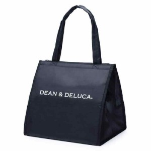 DEAN&DELUCA クーラー ブラックL 保冷 ファスナー付き コンパクト お弁当 ランチ 35x3x35cm