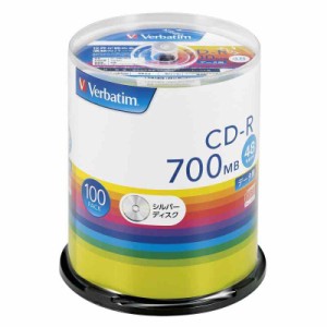 Verbatim バーベイタム 1回記録用 CD-R 700MB (100枚)