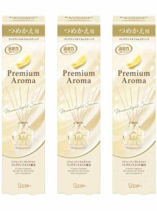 [ 消臭力 プレミアムアロマ スティック ]【まとめ買い】 部屋用 ムーンライトシャボン つめかえ 50ml×3個 お部屋の消臭力 リード ディフ