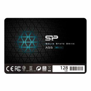 シリコンパワー SSD 128GB 3D NAND採用 SATA3 6Gb/s 2.5インチ 7mm 3年 A55シリーズ SP128GBSS3A55S25