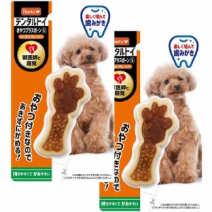 デンタルトイ おやつプラスボーン 犬用おもちゃ 歯磨きおもちゃ S ×2個 | ハーツ(Hartz) | デンタルケア | 歯みがき | おやつ×おもちゃ