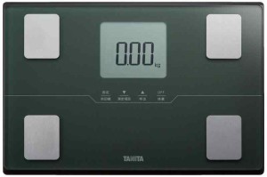 タニタ 体重 体組成計 スマホ 50g バックライト (グリーン)