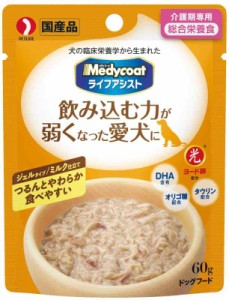 メディコート ライフアシスト ジェルタイプ ミルク仕立て【介護食/総合栄養食/国産】 60g×6個 (まとめ買い)