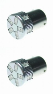 NeedNetwork(ニードネットワーク) LED S25 G18 BAY15D ダブル 11SMD 2個セット 12V 24V (耐電圧9-32V)レッド 赤 段違い 180度平行ピン ブ