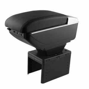 Sporacingrts アームレスト 車肘置き 肘掛け USB端子付け 車用収納ボックス 汎用 多機能