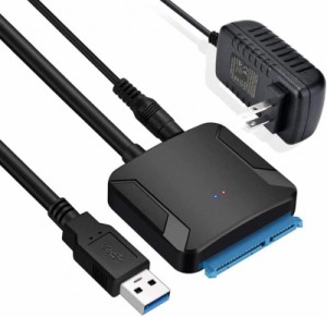 WOSOB SATA USB 変換ケーブル hdd 3.5 usb 2.5/3.5インチ 変換アダプター SSD HDD データ取り出しSATA3 USB 3.0 変換ケーブル UASP対応 