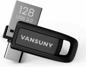 Vansuny USBメモリ Type-C (128GB, ブラック)