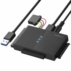 FIDECO SATA/IDE 両方対応 USB3.0 交換アダプター 2.5/3.5インチHDD SSD 光学ドライブに対応 コンバータ さいだい16TB 5Gbps高速伝送 12V