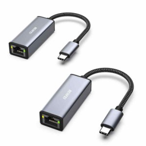 BENFEI USB-C - イーサネットアダプター、USB Type-C (Thunderbolt 3) - RJ45 ギガビットイーサネット LAN ネットワークアダプター MacBo