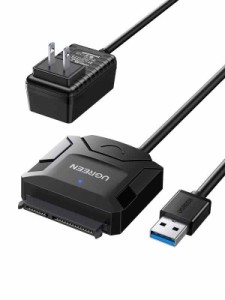  SATA USB変換ケーブル sata usb 変換アダプター USB3.0接続 2.5/3.5インチ 6TB HDD/SSD用 電源アダプター付き UASP対応 6Gbps転送速度