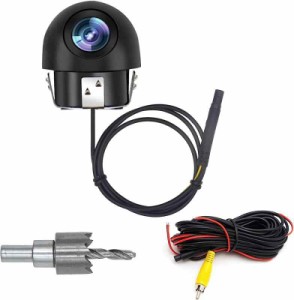 OBEST AHD 720P 車載バックカメラ バックカメラ リアカメラ サイドカメラ 120° 超小型 暗視機能 ガイドライン表示・非表示切替 IP67防水