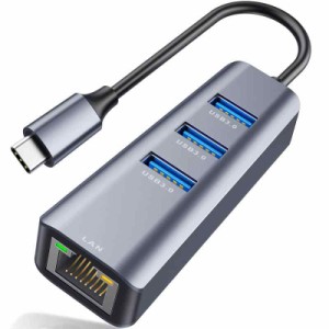 USB C ハブ、ABLEWE USB Type C LAN ハブ (4IN1)