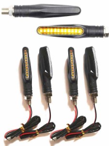 TSUCIA 4個 ウインカー 汎用 バイク 高輝度 LED 12V 左右セット バイク オートバイ インジケーター シグナル (4)