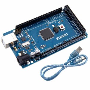 ELEGOO Arduino用 MEGA2560 R3ボード mega2560 MEGA16U2 + USB ケーブル (青)