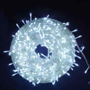 LEDイルミネーションライト 500球 30m クリスマス飾りライト 複数連結可 (ホワイト)