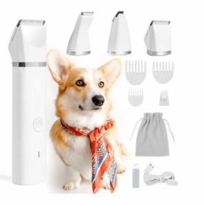 FER 犬 バリカン 3 in 1 多機能 犬用 バリカン 犬 猫 ペット用バリカン 式 コードレス 電動バリカン ペットグルーミングセット 小型 足裏