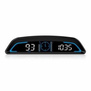wiiyii車のヘッドアップディスプレイ，GPS速度計，表示速度と時間，車の，スピードリマインダーと運転リマインダー付き，すべての車に適