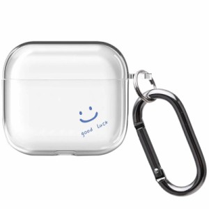 Airpods pro 第三 ケース TPU スマイル ニコちゃん デザイン クリア 透明 韓国 エアーポッズ プロ カバー レディース お揃い イヤホンケ