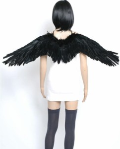 天使 女神 風  羽 コスチューム用小物 ブラック
