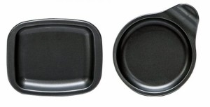 高木金属 プレート （小）と目玉焼きプレート オーブントースター用 フッ素Wコート アルミ製 FW-PSとFW-MP