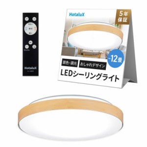 HotaluX（ホタルクス） 日本製 LEDシーリングライト HLDC12280 適用畳数~12畳 (日本照明工業会基準) おしゃれ デザイン 4500lm 昼光色（6