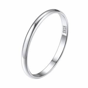 Silvora シルバー925 結婚指輪 レディース シンプル 婚約 甲丸リング メンズ 人気 16号 幅3mm アクセサリー