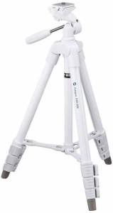 Fotopro 三脚 120cm 4段階 調節 小型 3WAY 雲台 収納袋 ビデオ  デジカメ 一眼レフ 対応 アルミ製 DIGI-204 WH ホワイト