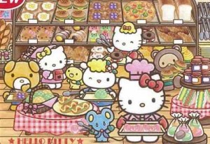 テンヨー(Tenyo) 80ピース 子供向けパズル キティのたのしいパン屋さん チャイルドパズル