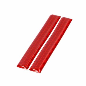 エーモン(amon) ドアリフレクター (赤)  粘着剤付 高輝度 約95mm×13mm厚さ約2mm 1シート2枚入り 6962