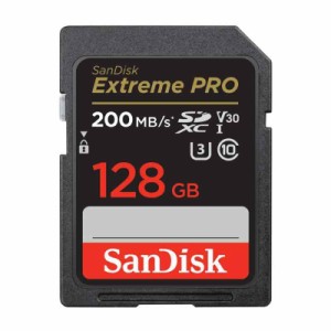  サンディスク 品  SDカード 128GB SDXC Class10 UHS-I V30 読取最大200MB/s SanDisk Extreme PRO SDSDXXD-128G-GHJIN 新パッケージ