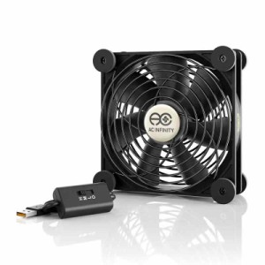 AC Infinity MULTIFAN S3 静音 120mm USB Fan 冷却ファン UL認定済み 受信機 DVR プレイステーション Xbox パソコン キャビネット 冷却 