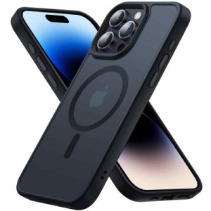 耐衝撃・MagSafe対応Eiffebill Phone 15 Pro 用 ケース (iPhone 15 Pro, ブラック)