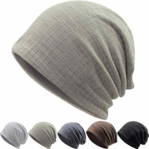 MECOLO ニット帽 ソフトガーゼ シンプルなデザイン・肌に優しい・締め付け感ゼロ オールシーズン ストレッチ性 柔らかい 綿 無地 ロール